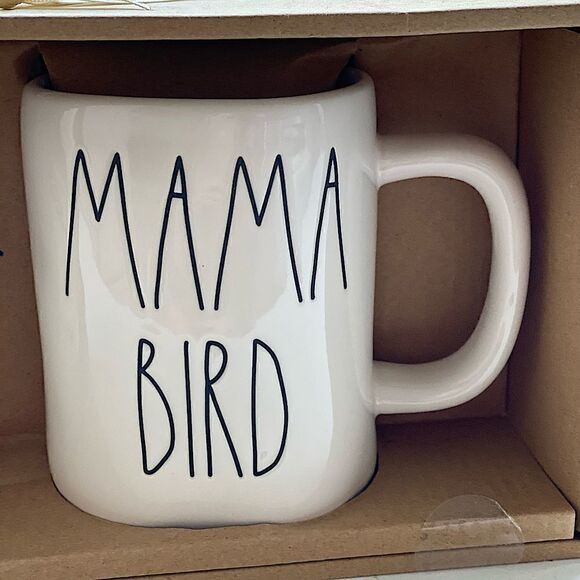 Rae Dunn Mama Bird Mug and Mini Birdhouse Set - Picture 3 of 9